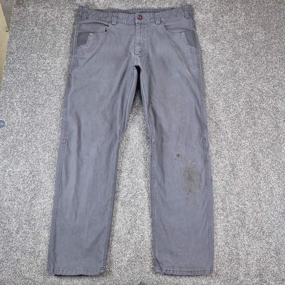 Milwaukee Work‎ Pants Mens 38x32 Gray Canvas Utility Workwear